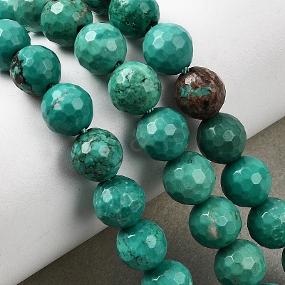 Natural Magnesite Beads Strands G-P598-E-8mm-04-1