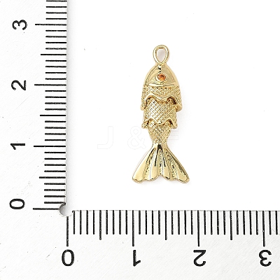 Brass Micro Pave Cubic Zirconia Pendants KK-I371-40G-01B-1