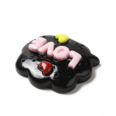 Opaque Resin Cabochons RESI-F038-04-1