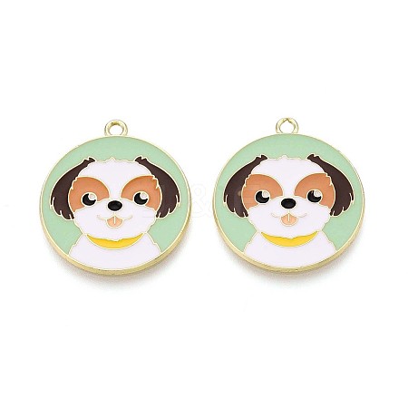 Eco-Friendly Alloy Enamel Pendants X-ENAM-Q437-057-NR-1
