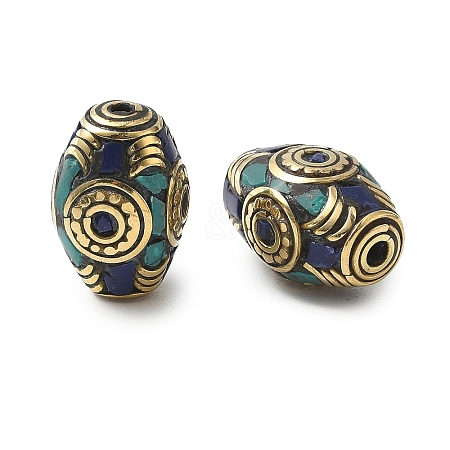 Handmade Tibetan Style Beads KK-Z157-03AG-03-1