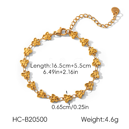 304 Stainless Steel Link Chain Bracelets for Women WG02468-04-1