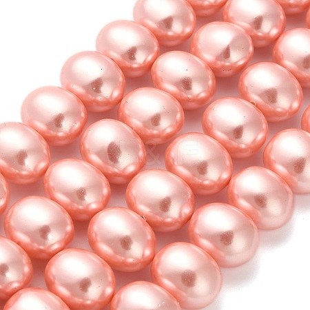 Shell Pearl Beads Strands BSHE-F013-01B-1