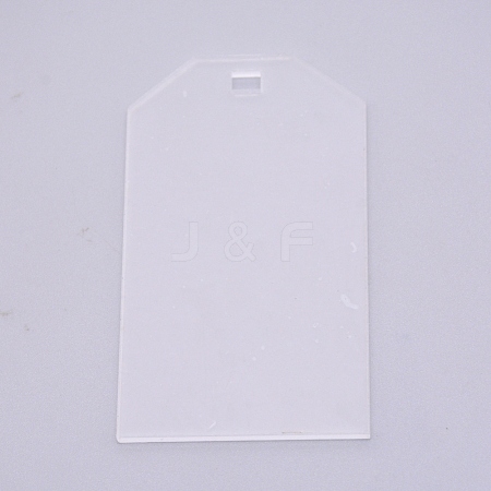 Transparent Acrylic Big Pendants TACR-WH0001-35A-1