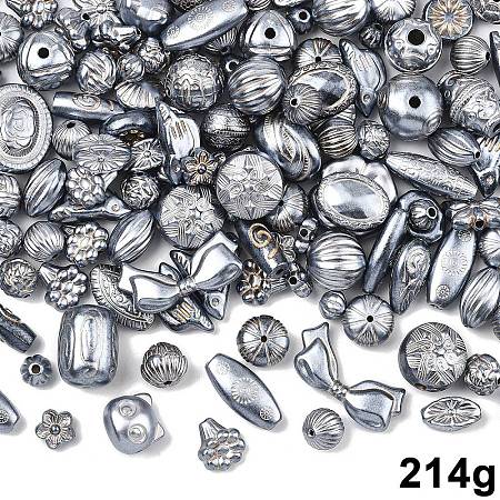 214G Pearlized Opaque Acrylic Beads OACR-YW0004-40-1