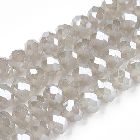 Electroplate Glass Beads Strands EGLA-A044-J2mm-A10-1