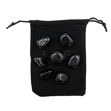 Natural Black Agate Beads PW-WG30152-09-1
