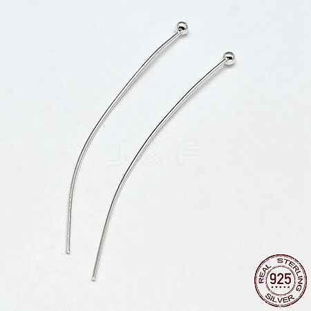 925 Sterling Silver Ball Head Pins STER-F018-03D-03-1