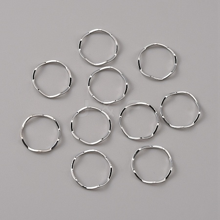 Brass Linking Rings KK-WH0046-61P-1