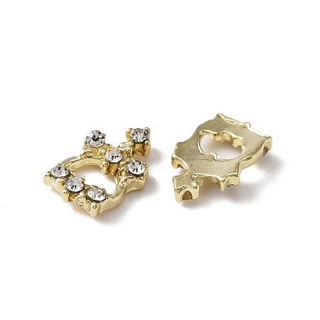 Alloy Rhinestone Cabochons MRMJ-WH0077-043C-1