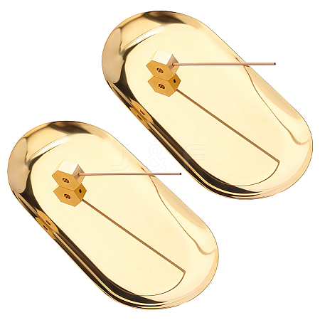 2Pcs Hexagon Brass Incense Burner Holder AJEW-ME0004-08-1