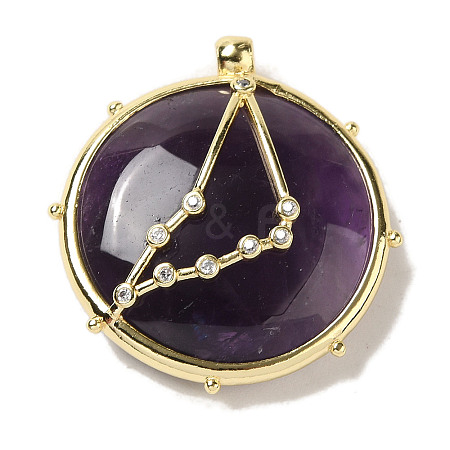 Constellation Natural Amethyst Pendants G-A300-E12-1