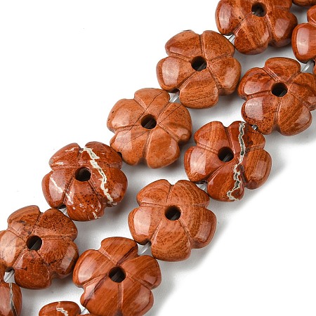 Natural Red Jasper Beads Strands G-H023-B04-01-1