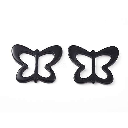 Resin Buckle Clasps RESI-WH0008-25A-1