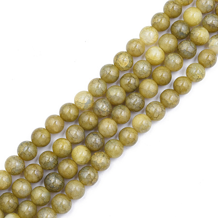 Crackle Glass Beads Strands GLAA-N046-004B-23-1
