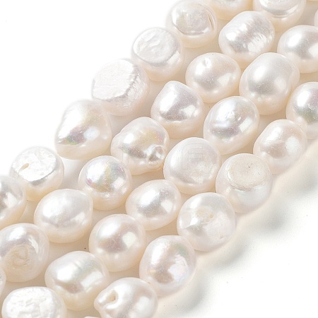 Natural Cultured Freshwater Pearl Beads Strands PEAR-Z002-07-1