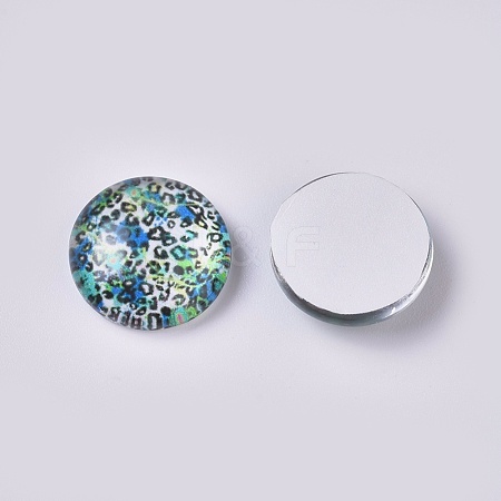 Glass Cabochons GLAA-WH0015-09F-1