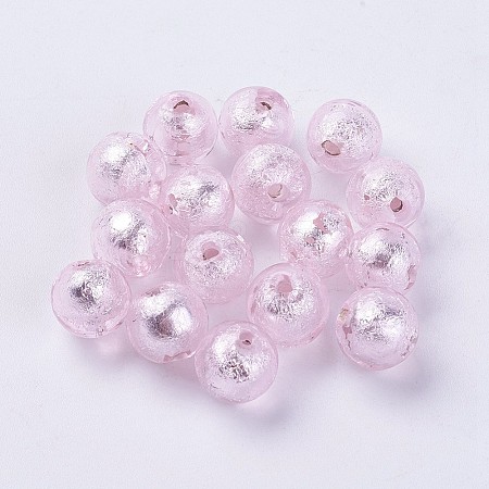 Handmade Silver Foil Lampwork Beads LAMP-J089-P13-1