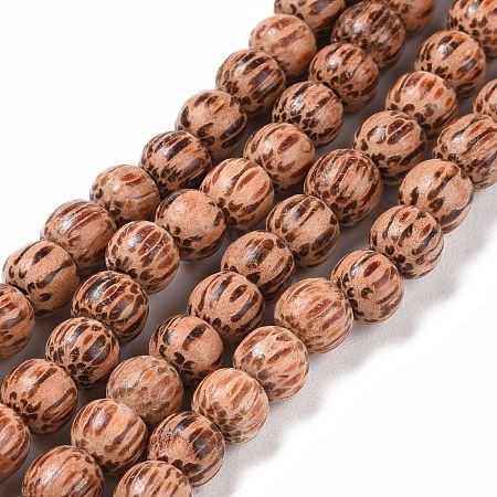 Natural Coconut Wood Beads Strands COCB-P002-08-1