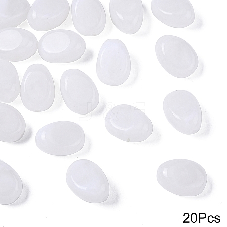 20Pcs Oval Imitation Gemstone Acrylic Beads OACR-YW0002-48E-1