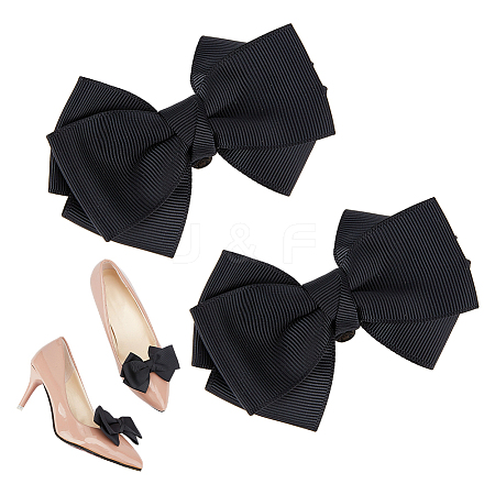 Polyester Shoe Buckle Clips FIND-WH0148-708-1