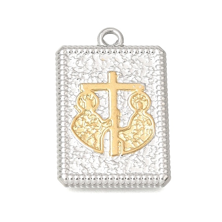 Two Tone 304 Stainless Steel Pendants STAS-D391-05GP-01-1