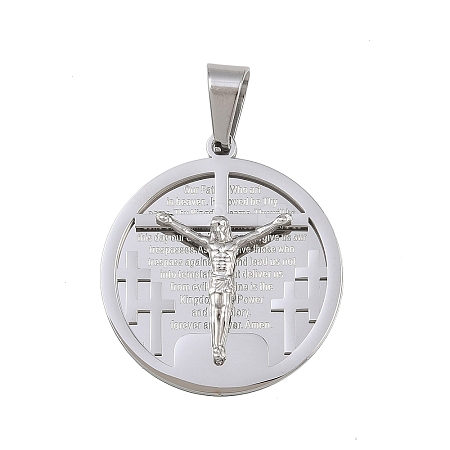 Jesus Theme 304 Stainless Steel Pendants STAS-D387-01A-P-1