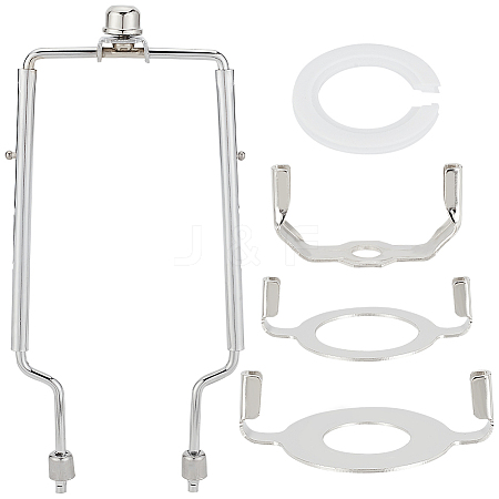 Olycraft 2 Sets 2 Style Iron Lamp Shade Harp Holder Bracket Accessories FIND-OC0002-26-1