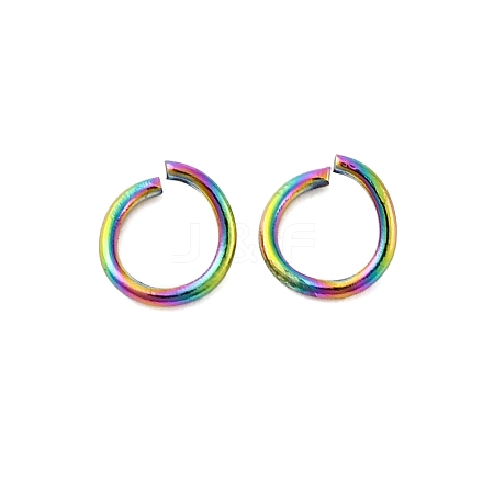 Ion Plating(IP) 304 Stainless Steel Open Jump Rings STAS-N098-062F-01-1