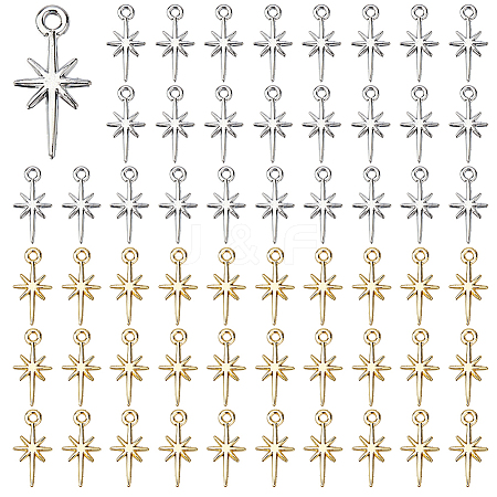 60Pcs 2 Colors Alloy Pendants FIND-DC0008-48-1