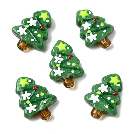 Christmas Theme Handmade Lampwork Beads LAMP-I027-07X-1