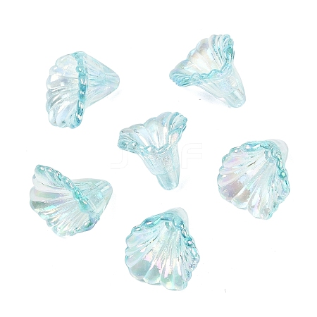 Transparent Acrylic Bead Caps OACR-G054-03G-1
