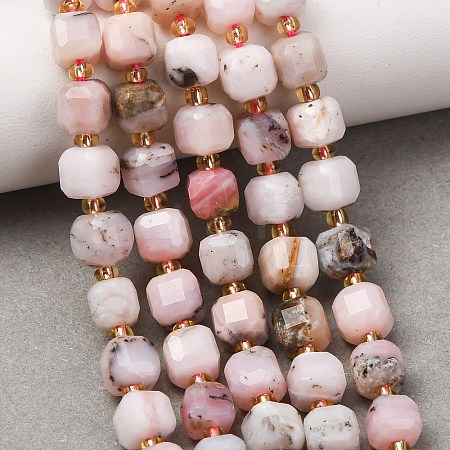 Natural Pink Opal Beads Strands GG-CBAC972-A15-01-1