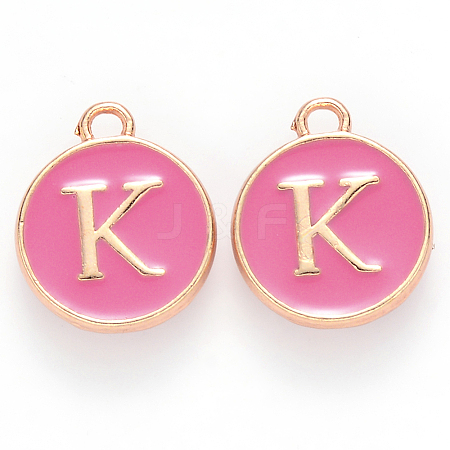 Golden Plated Alloy Enamel Charms LS-ENAM-S118-08K-1