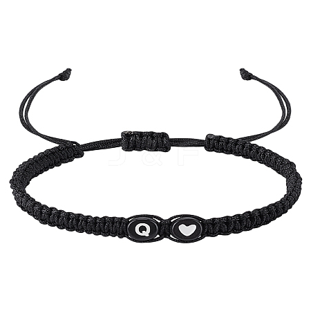 1Pc Adjustable Nylon Cord Braided Bracelets for Women Men BJEW-LP0001-31A-Q-1