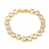 Clear Cubic Zirconia Tennis Bracelet BJEW-M296-01G-1