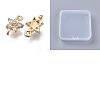 15Pcs Transparent Glass Links/Connectors GLAA-SZ0002-40-1