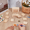 Unfinished Pine Wood Rectangle Shape Slices WOOD-WH0002-63A-3