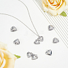24Pcs 316 Stainless Steel Locket Pendants STAS-ME0003-39-5