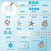 SUNNYCLUE DIY Ocean Theme Synthetic Howlite Stretch Bracelet Making Kit DIY-SC0025-02-2