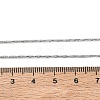 1.2MM 304 Stainless Steel Boston Link Chain Necklaces NJEW-D328-01P-03-3