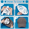 Paper Hat Shaper Insert for Baseball Caps LS-AJEW-WH0460-093-3