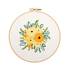 Flower Pattern Embroidery Beginner Kits DIY-WH0453-66-6