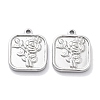 Anti-Tarnish 304 Stainless Steel Pendants STAS-R130-70P-1