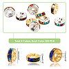 600Pcs 2 Colors Iron Spacer Beads IFIN-PH0001-65-5