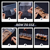 Folding Rectangle PET Plastic Portable Cupcake Gift Storage Box CON-WH0085-137B-3