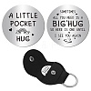 CREATCABIN Pocket Hug Token Long Distance Relationship Keepsake Keychain Making Kit DIY-CN0002-67G-1