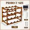 Wood Tabletop Wine Rack ODIS-WH0038-252A-3