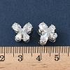 Brass Micro Pave Cubic Zirconia Beads KK-S336-13S-A-3