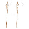2Pcs Handmade Macrame Polyester Plant Hanger AJEW-HS0001-48-3